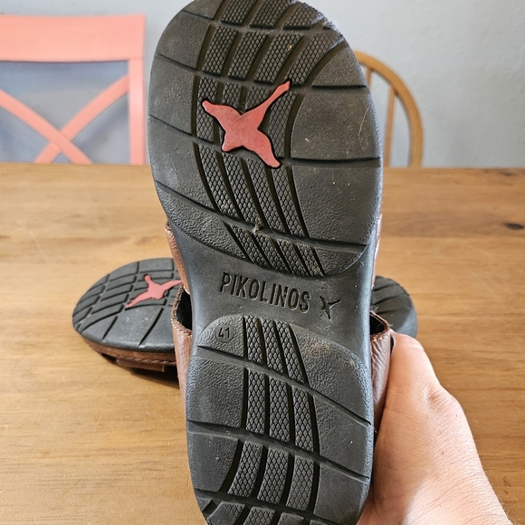 Pikolinos Men's Tarifa Leather Fisherman Sandals Brown Size 8 (41) - Picture 7 of 9